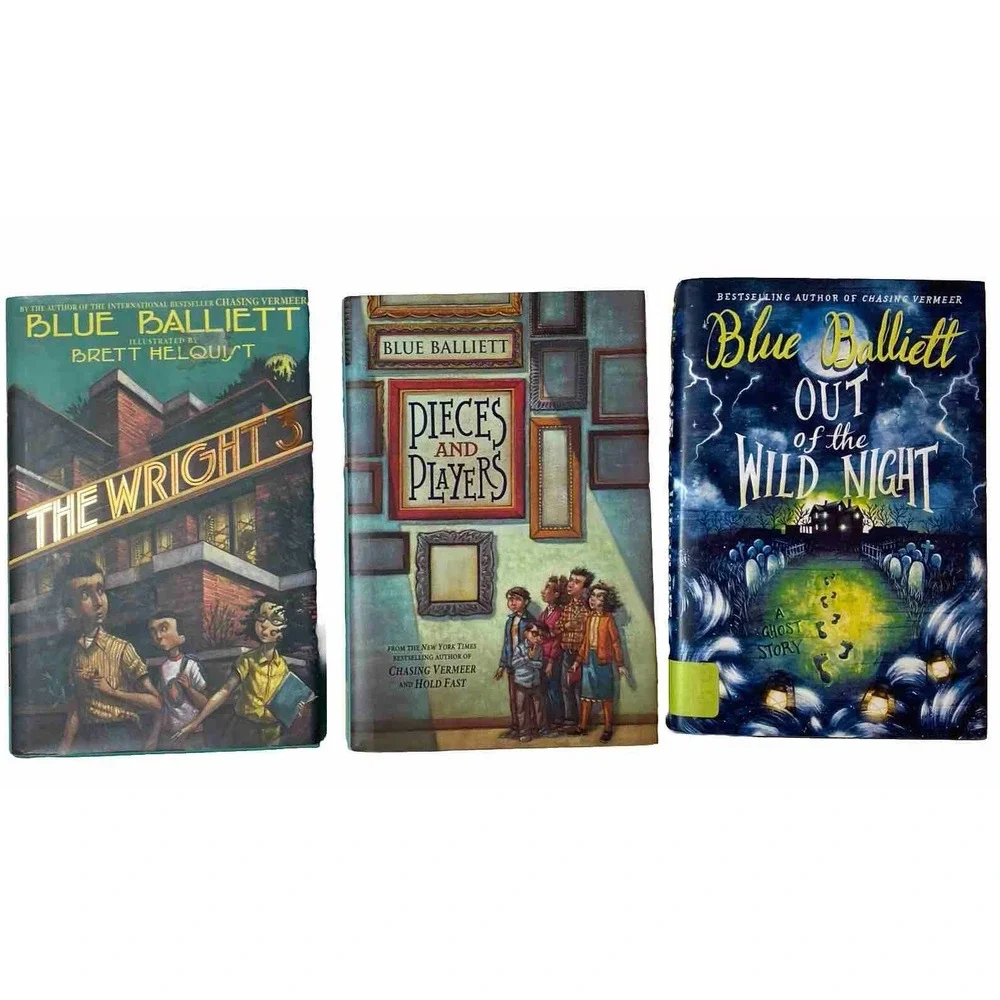 Blue Ballista Book Lot Wright 3 Pieces and Players Out‎ Of The Wild Night HB